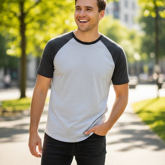 Express Men’s Raglan Tee – Medium - Picture 8 of 9